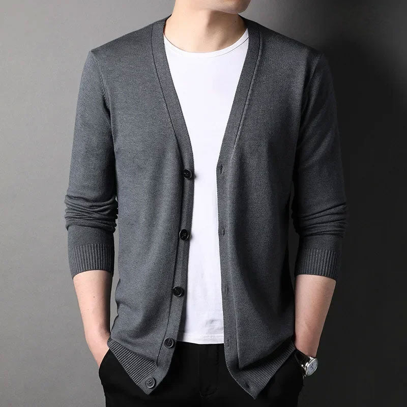 Cardigan Homme Slim à Col V