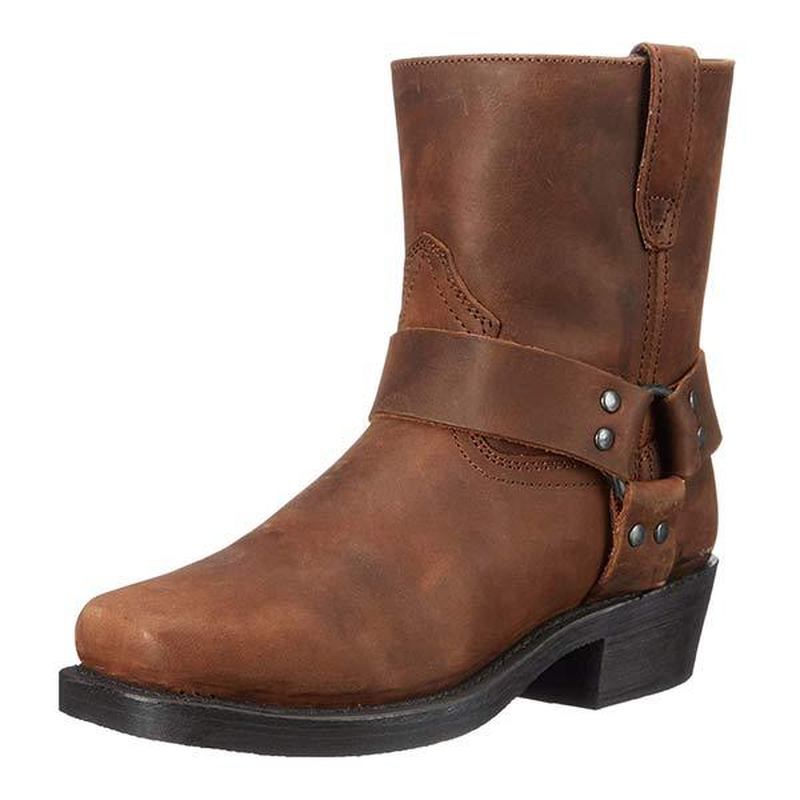 Monamour Mode-Men Boots-Bottes Western Cowboy Élégantes à Fermeture Éclair Pour Homme