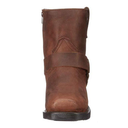 Monamour Mode-Men Boots-Bottes Western Cowboy Élégantes à Fermeture Éclair Pour Homme