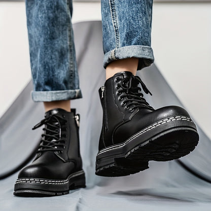 Monamour Mode-Men Boots-Nouvelles Bottes Tendance pour Hommes, Style Moto Moderne