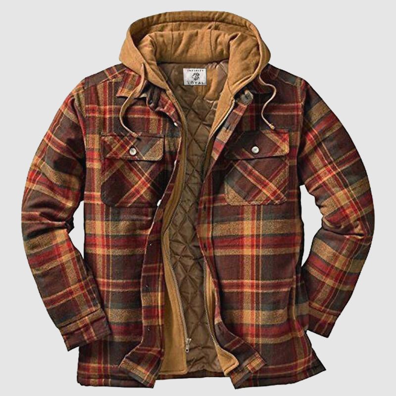 Monamour Mode-Men Jackets-Veste Lumberjack Stylée Et Chaude Pour Hommes Actifs