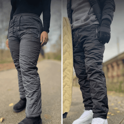 Monamour Mode-Men Pants-Pantalon Confort Thermo Imperméable Et Douillet Pour Des Jours Décontractés