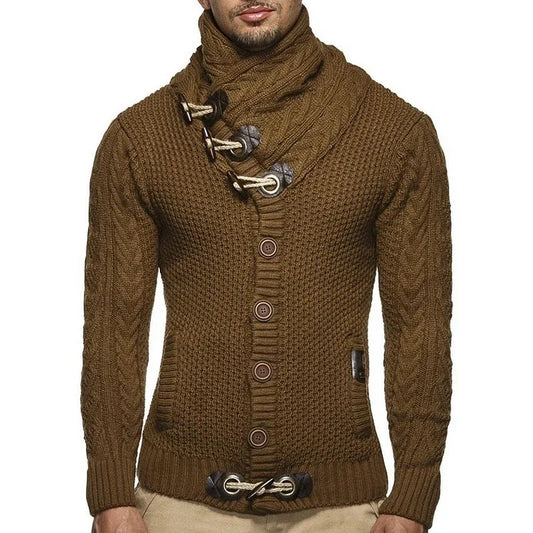 Monamour Mode-Men Sweaters-Gilet D'hiver Stylé Pour Hommes Avec Tissu Respirant Pour Une Élégance Sans Effort