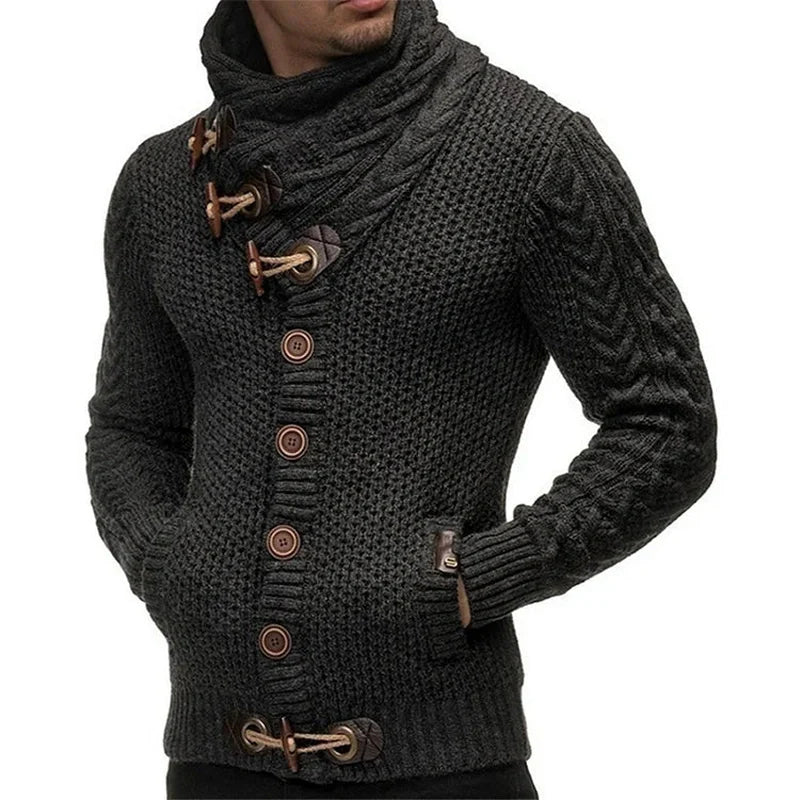 Monamour Mode-Men Sweaters-Gilet D'hiver Stylé Pour Hommes Avec Tissu Respirant Pour Une Élégance Sans Effort