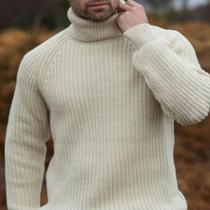 Monamour Mode-Men Sweaters-Pull à Col Roulé Elégant et Confortable pour Hommes Pour Toutes Les Occasions