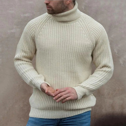 Monamour Mode-Men Sweaters-Pull à Col Roulé Elégant et Confortable pour Hommes Pour Toutes Les Occasions