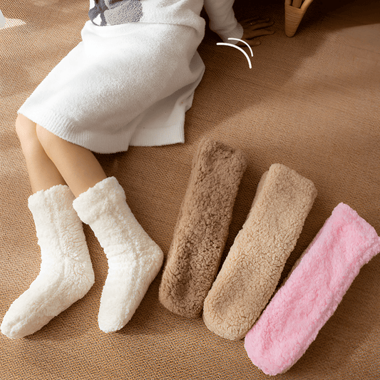 Monamour Mode-Women Shoes-Chaussettes en Fleece Luxueuses pour Femmes pour Confort et Chaleur Ultimes